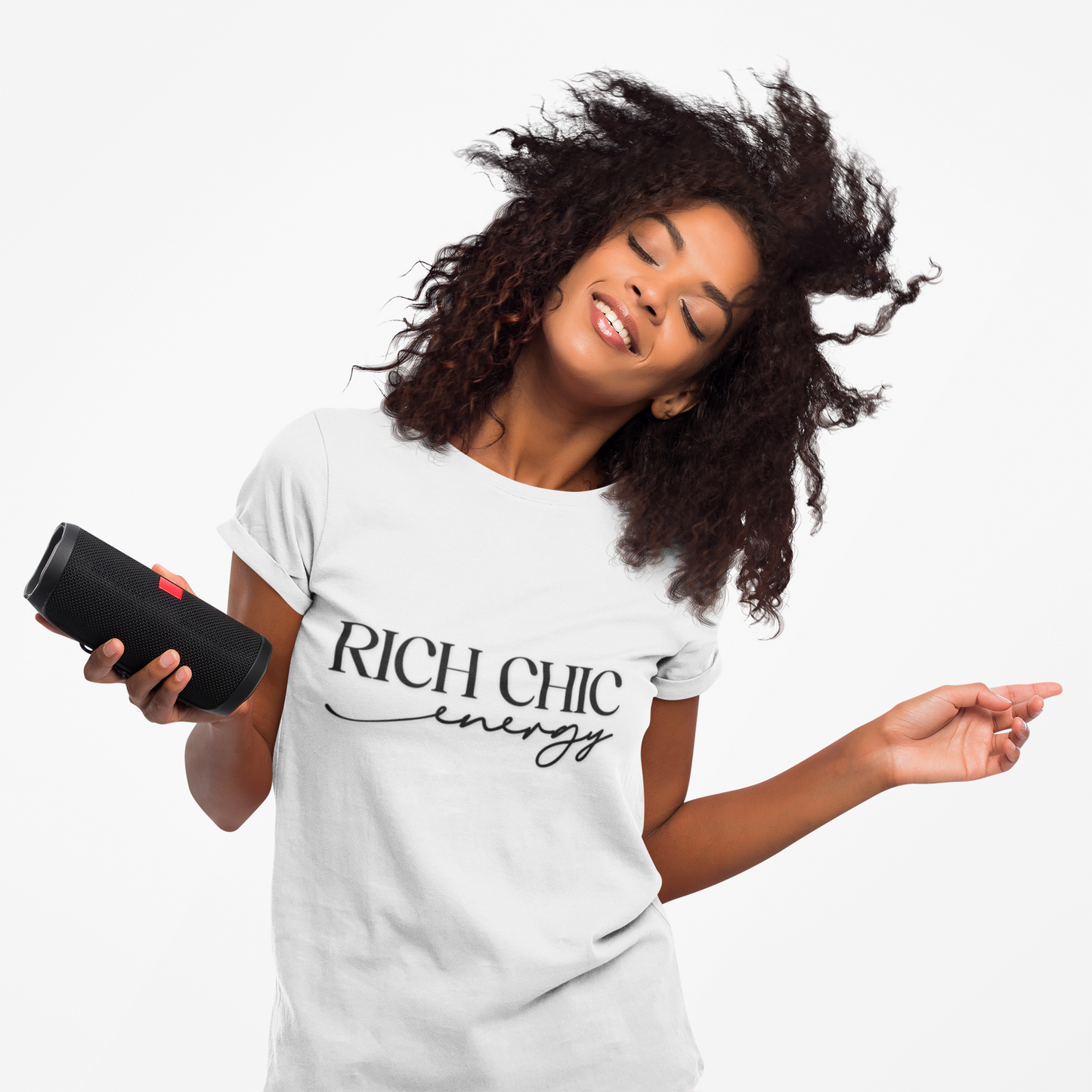 Rich Chic Energy Unisex Garment-Dyed T-Shirt