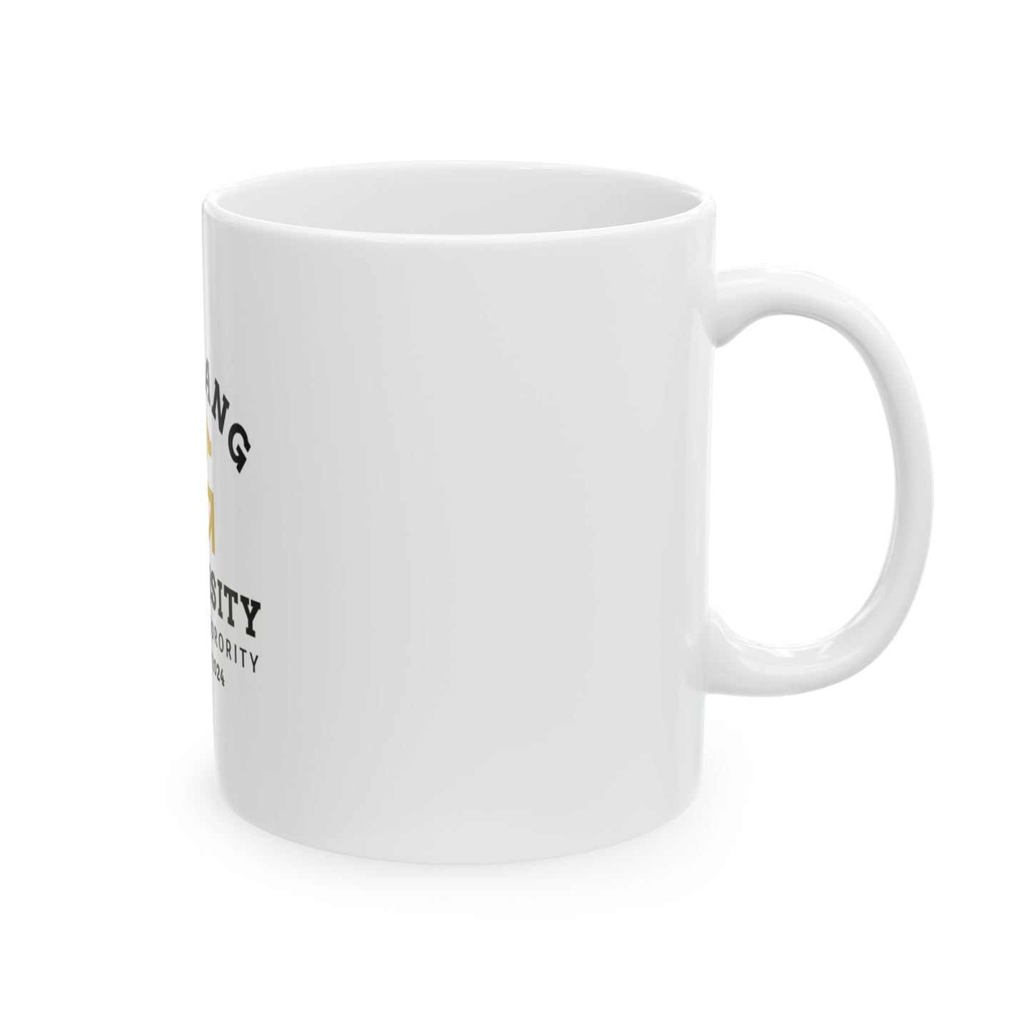 Pug Gang University Ceramic Mug – 'Alpha Paw Sorority' Coffee Cup (11oz & 15oz)