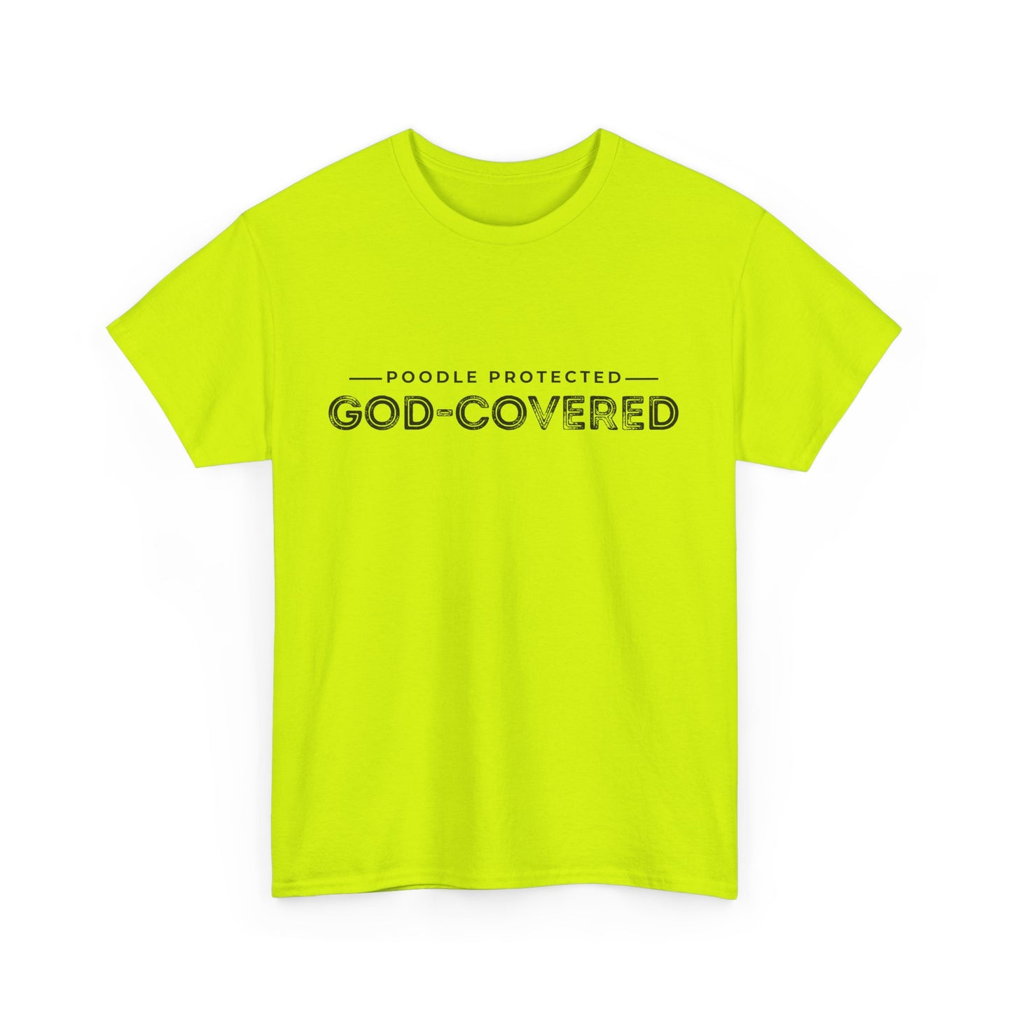 God-Covered Unisex Heavy Cotton Tee, Dog Lovers Shirt, Faith-Based Apparel, Casual Wear, Gift for Pet Owners