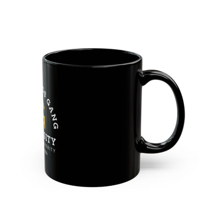 Rescue Dogs Gang University Black Mug — 'Alpha Paw Sorority' Coffee Cup