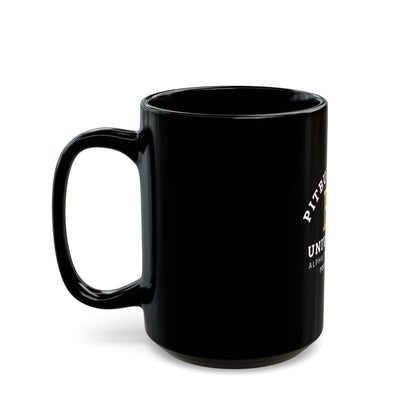 Pitbull Gang University Black Coffee Mug – 'Alpha Paw Sorority' 11oz/15oz