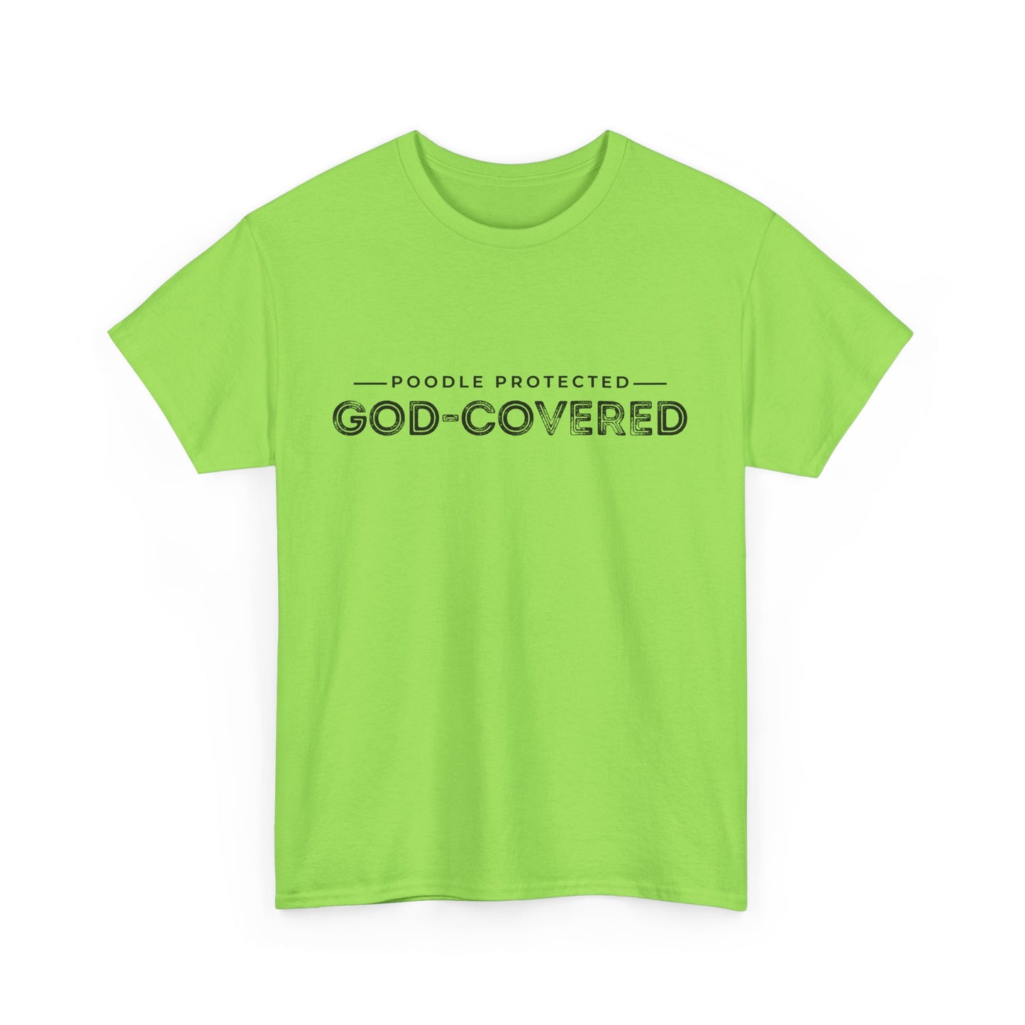 God-Covered Unisex Heavy Cotton Tee, Dog Lovers Shirt, Faith-Based Apparel, Casual Wear, Gift for Pet Owners