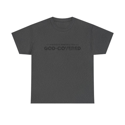 God-Covered Unisex Heavy Cotton Tee, Dog Lovers Shirt, Faith-Based Apparel, Casual Wear, Gift for Pet Owners