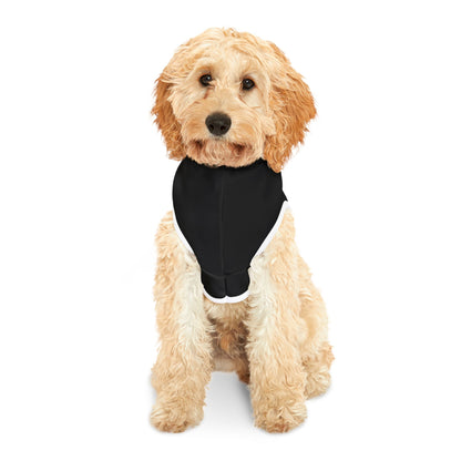 Poodle Gang University Pet Hoodie — Black Dog Hoodie with 'Poodle Gang University' Alpha Paw Sorority Design