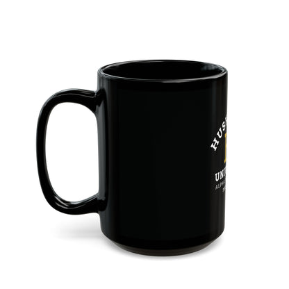 Husky Gang University Mug — "Alpha Paw Sorority" Black Coffee Cup (11oz/15oz)