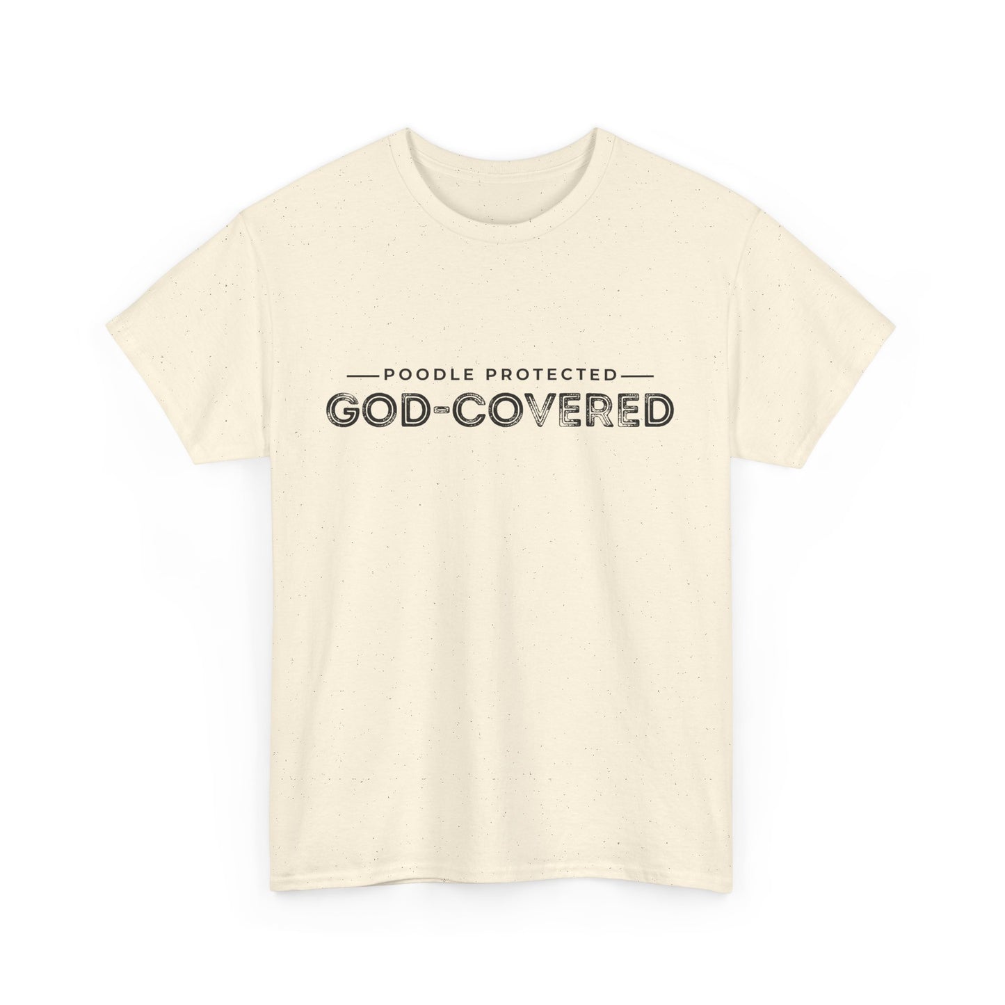 God-Covered Unisex Heavy Cotton Tee, Dog Lovers Shirt, Faith-Based Apparel, Casual Wear, Gift for Pet Owners