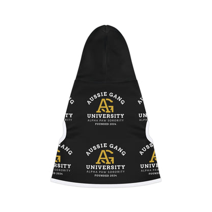 Pet Hoodie — Aussie Gang University Logo Dog Hoodie