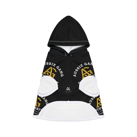 Pet Hoodie — Aussie Gang University Logo Dog Hoodie