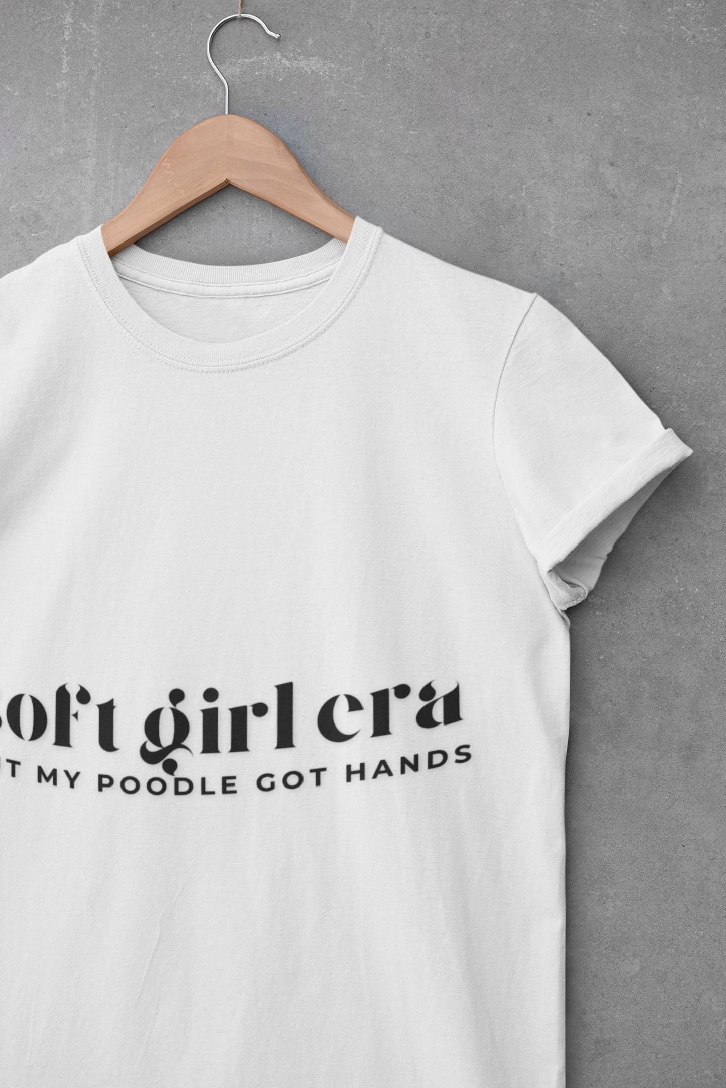 Soft Girl Era Unisex T-Shirt – Cute Poodle Graphic Tee