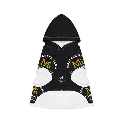 Maltese Gang University Pet Hoodie – Black Collegiate Dog & Cat Hoodie
