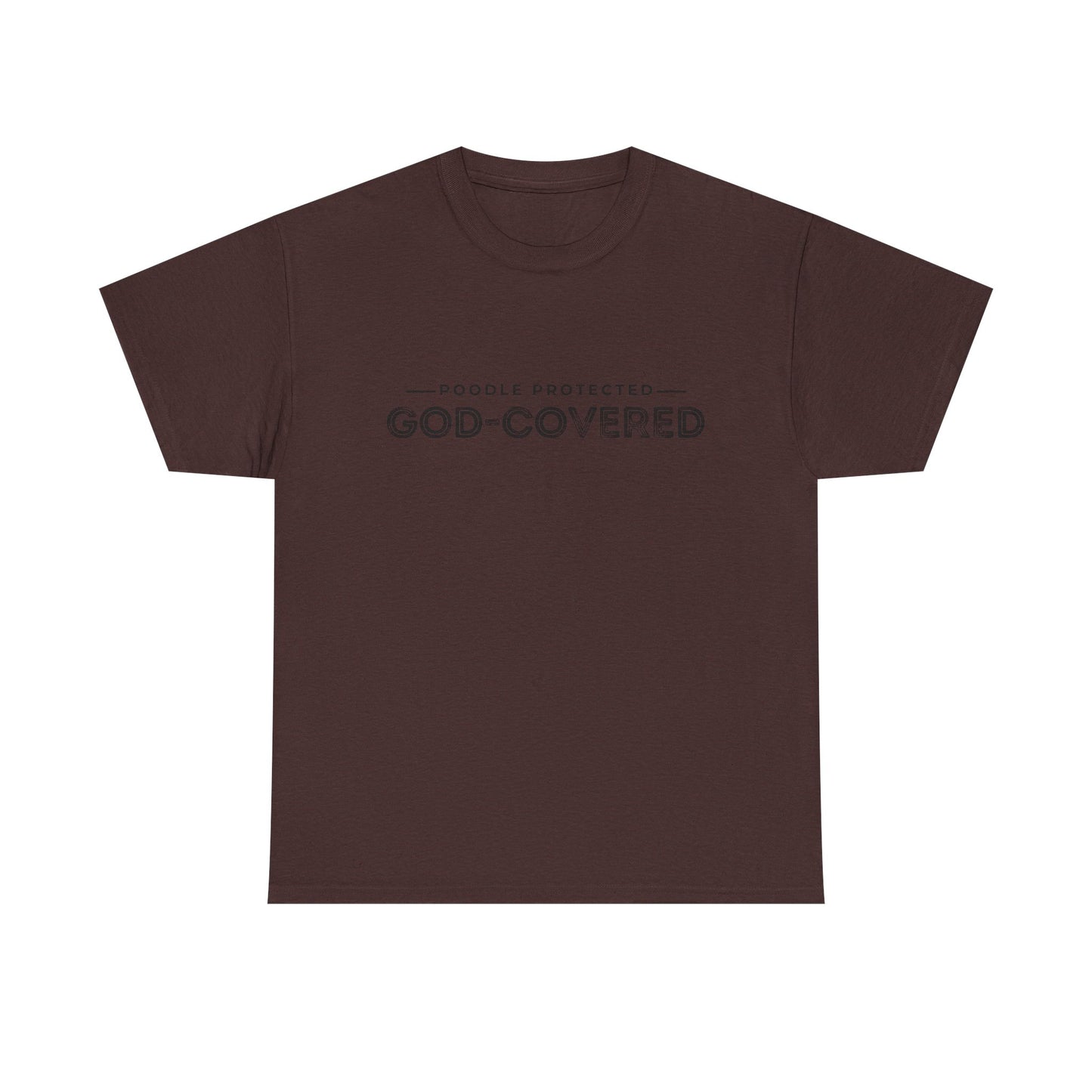 God-Covered Unisex Heavy Cotton Tee, Dog Lovers Shirt, Faith-Based Apparel, Casual Wear, Gift for Pet Owners