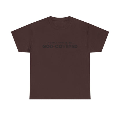 God-Covered Unisex Heavy Cotton Tee, Dog Lovers Shirt, Faith-Based Apparel, Casual Wear, Gift for Pet Owners