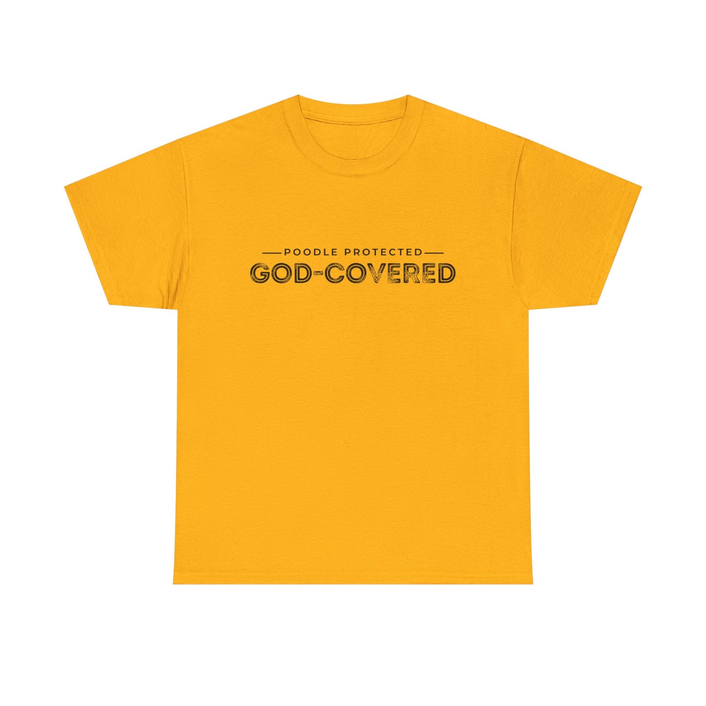 God-Covered Unisex Heavy Cotton Tee, Dog Lovers Shirt, Faith-Based Apparel, Casual Wear, Gift for Pet Owners