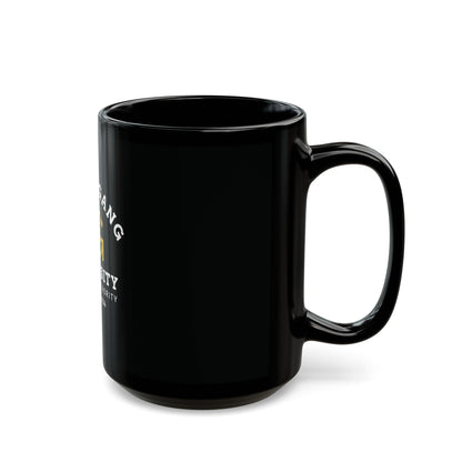Husky Gang University Mug — "Alpha Paw Sorority" Black Coffee Cup (11oz/15oz)
