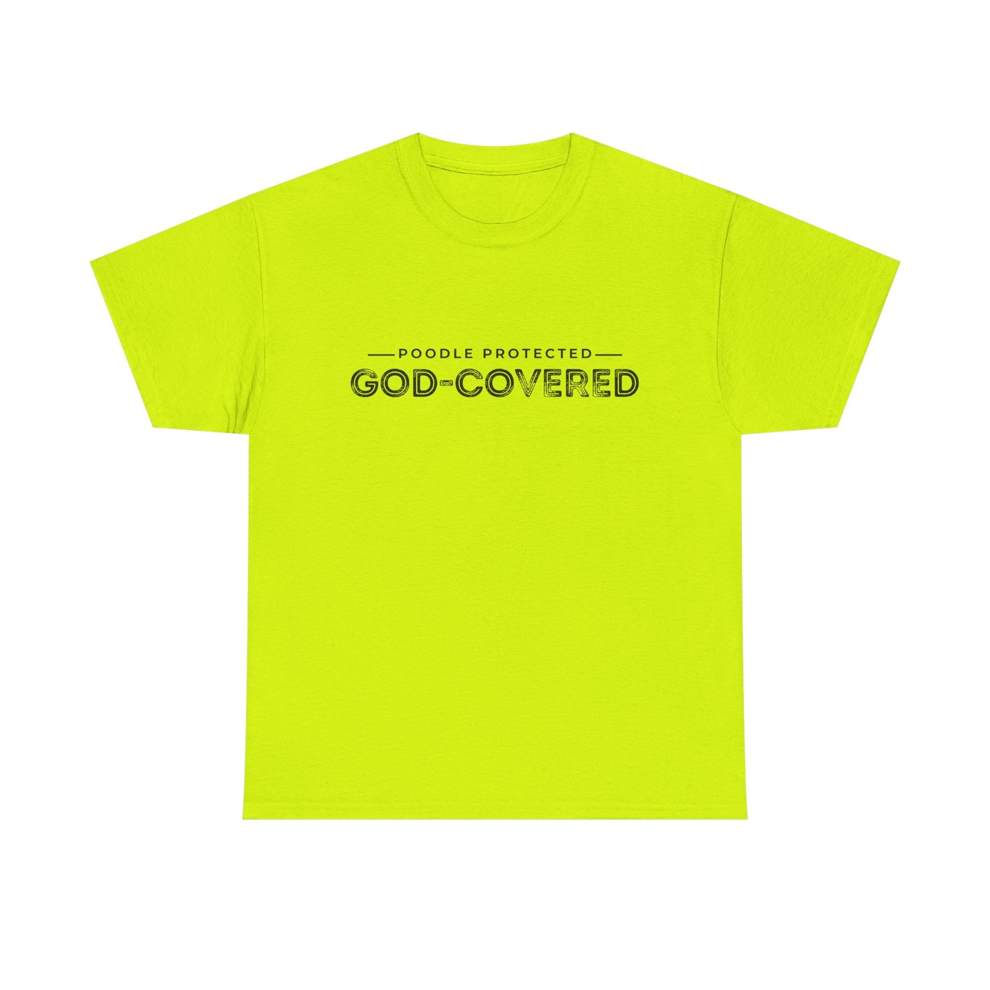 God-Covered Unisex Heavy Cotton Tee, Dog Lovers Shirt, Faith-Based Apparel, Casual Wear, Gift for Pet Owners