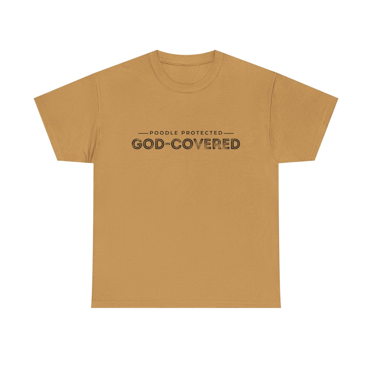 God-Covered Unisex Heavy Cotton Tee, Dog Lovers Shirt, Faith-Based Apparel, Casual Wear, Gift for Pet Owners