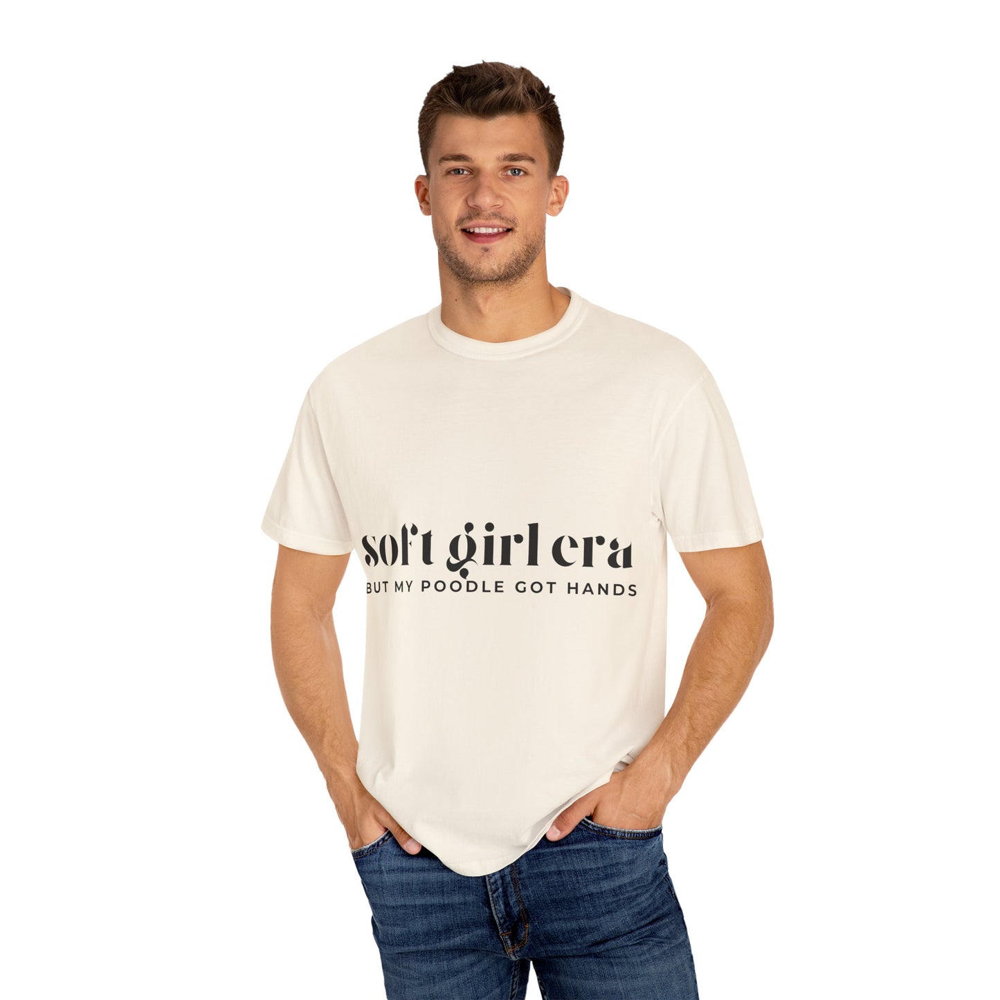Soft Girl Era Unisex T-Shirt – Cute Poodle Graphic Tee