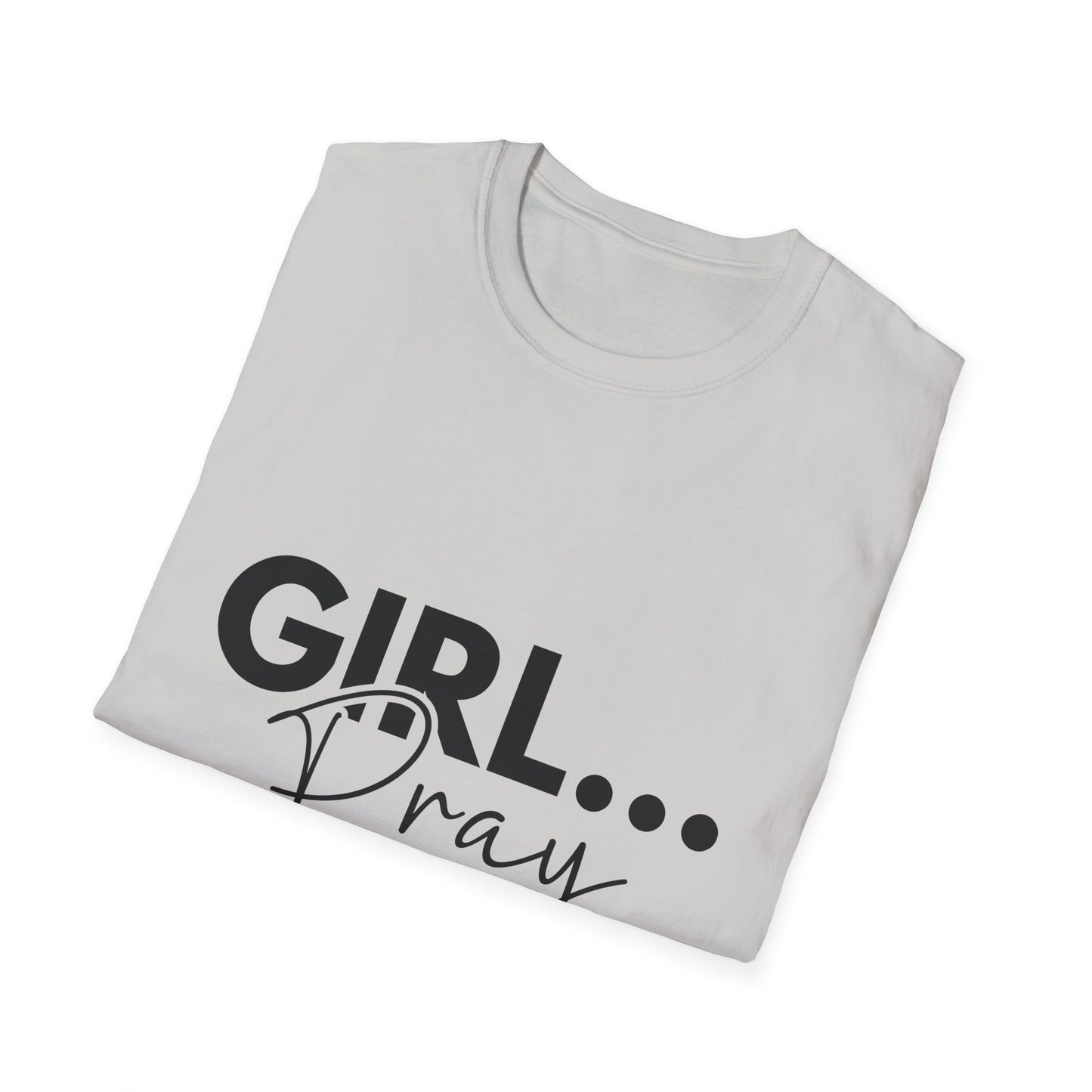 Inspirational Girl Pray T-Shirt – Unisex Softstyle Tee