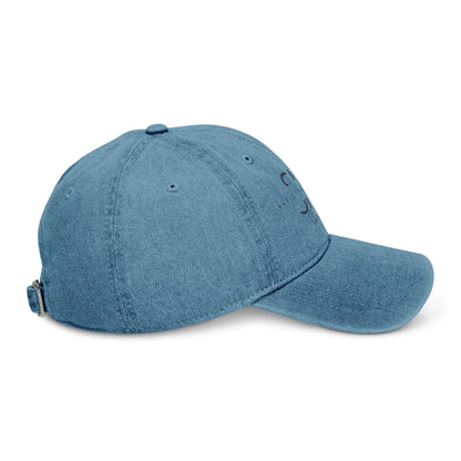 Empowering Denim Hat – "She is Me" Embroidered Cap for Confident Women