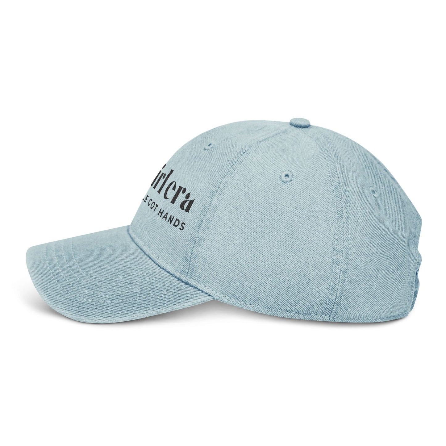Soft Girl Era Denim Hat with Embroidery - Trendy Cap for Casual Wear