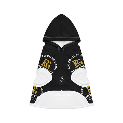 Pet Hoodie — 'Rottweiler Gang University' Black Logo Dog Hoodie