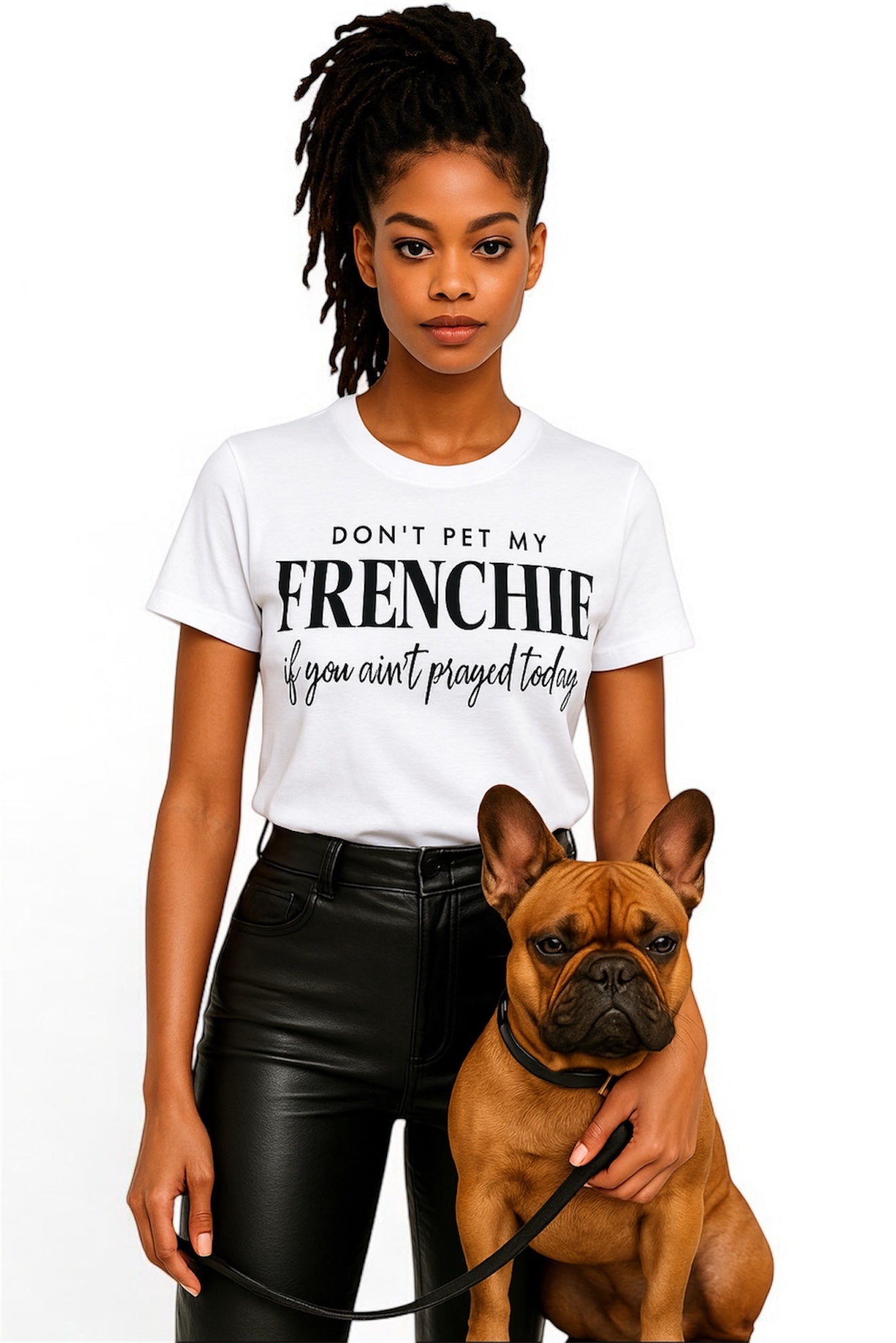 Unisex Heavy Cotton Tee with Adorable Frenchie Design, Casual Wear, Pet Lovers Gift, Fun Statement Shirt, Dog Owner Apparel, Cute Pet [...]